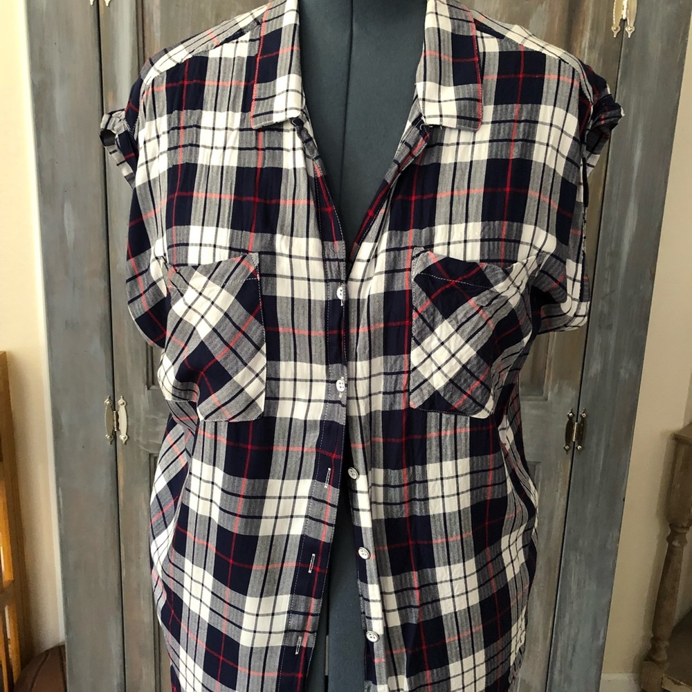 Plaid blouse